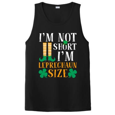 Im Not Short I Am Funny Leprechaun Size St Patricks Day Gift PosiCharge Competitor Tank