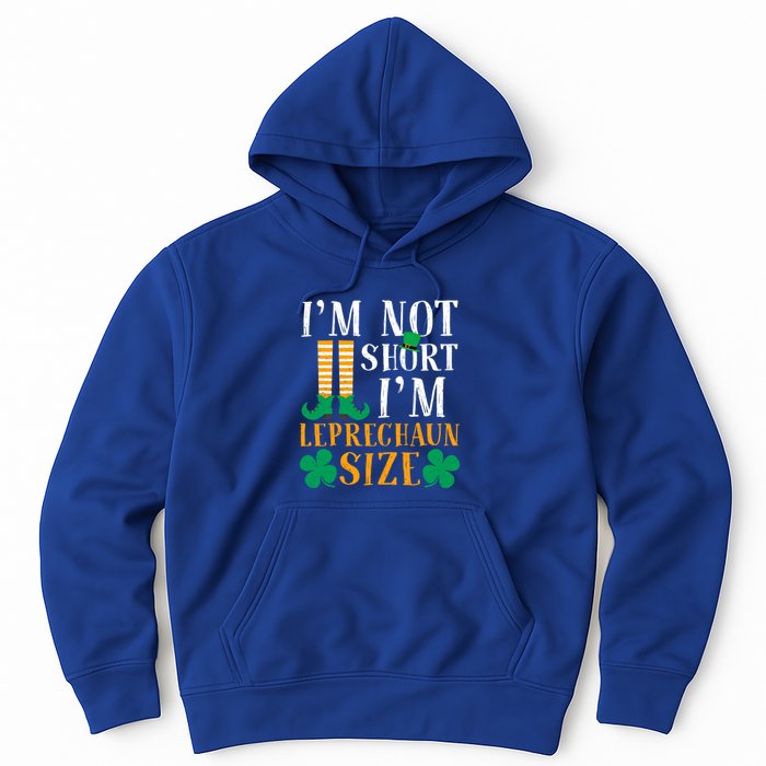 Im Not Short I Am Funny Leprechaun Size St Patricks Day Gift Hoodie