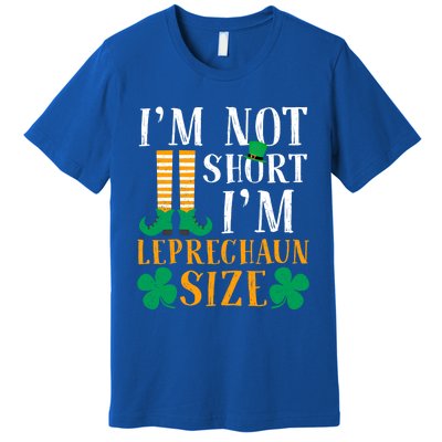 Im Not Short I Am Funny Leprechaun Size St Patricks Day Gift Premium T-Shirt