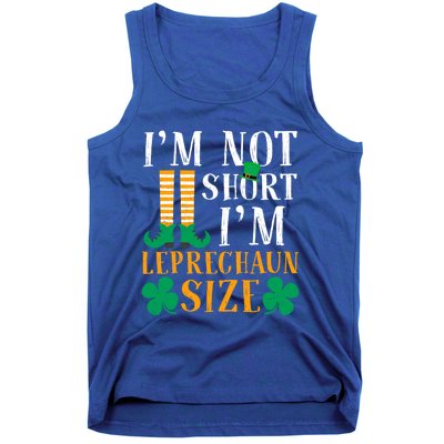 Im Not Short I Am Funny Leprechaun Size St Patricks Day Gift Tank Top