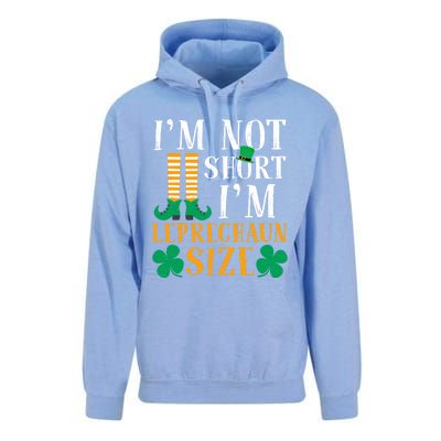 Im Not Short I Am Funny Leprechaun Size St Patricks Day Gift Unisex Surf Hoodie