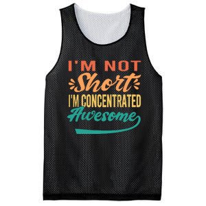 IM Not Short IM Just Concentrated Awesome Funny Mesh Reversible Basketball Jersey Tank