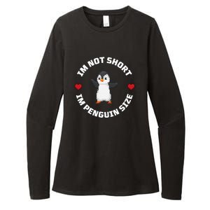 I'm Not Short I'm Penguin Size Womens CVC Long Sleeve Shirt