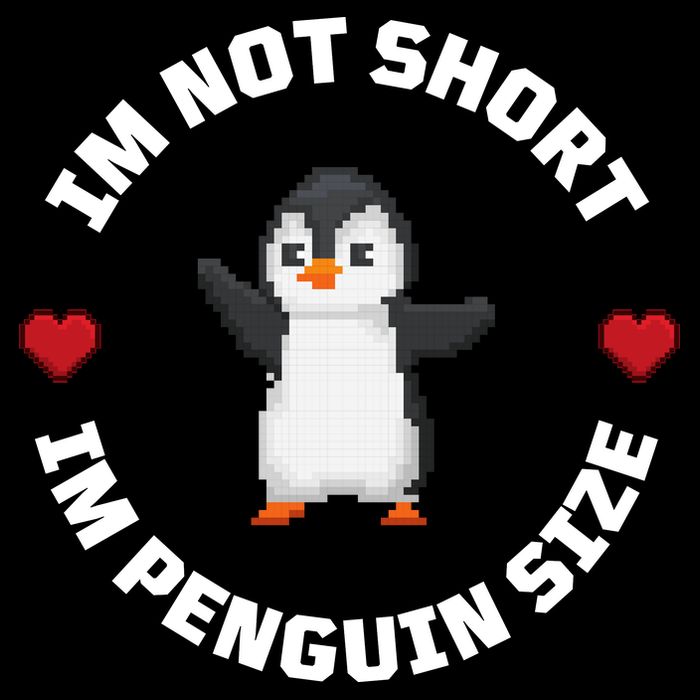 I'm Not Short I'm Penguin Size Wool Snapback Cap