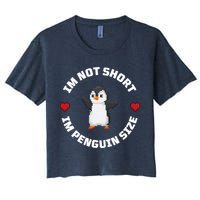 I'm Not Short I'm Penguin Size Crop Top