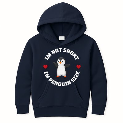 I'm Not Short I'm Penguin Size Kids Hoodie