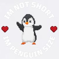 I'm Not Short I'm Penguin Size Garment-Dyed Sweatshirt