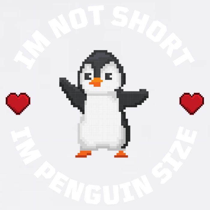 I'm Not Short I'm Penguin Size Garment-Dyed Sweatshirt