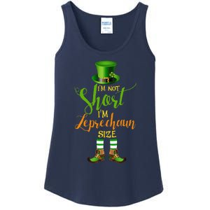 I'm Not Short Leprechaun Size St Patricks Day Funny Ladies Essential Tank