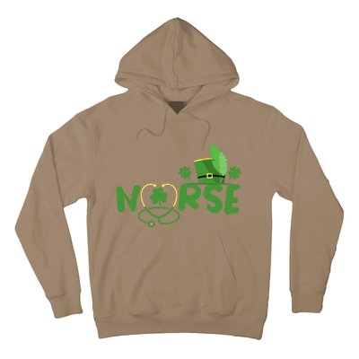 Irish Nurse Stethoscope Scrub St Patricks Day Nurses Funny Hoodie