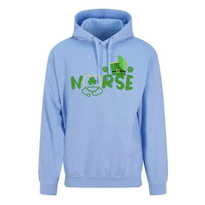 Irish Nurse Stethoscope Scrub St Patricks Day Nurses Funny Unisex Surf Hoodie