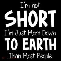Im Not Short Im Just More Down To Earth Than Most People Stripe Pom Pom Beanie