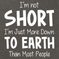 Im Not Short Im Just More Down To Earth Than Most People Cotton Canvas Backpack