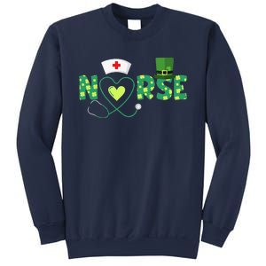 Irish Nurse Stethoscope Scrub St Patricks Day Nurses Sweatshirt