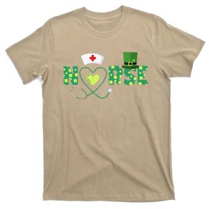 Irish Nurse Stethoscope Scrub St Patricks Day Nurses T-Shirt