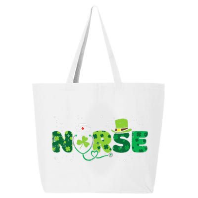 Irish Nurse Stethoscope Scrub Nurses Women St Patricks Day 25L Jumbo Tote