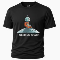 I Need Space Graphic Saying Cooling Performance Crew T-Shirt