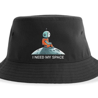 I Need Space Graphic Saying Sustainable Bucket Hat