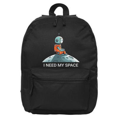 I Need Space Graphic Saying 16 in Basic Backpack