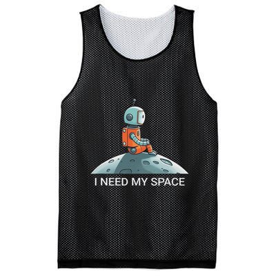 I Need Space Graphic Saying Mesh Reversible Basketball Jersey Tank