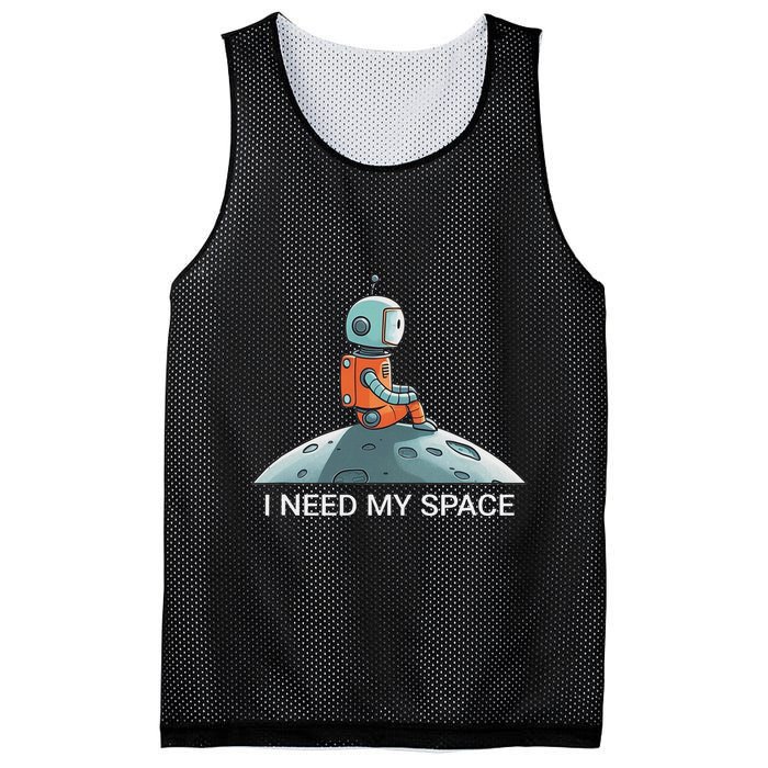 I Need Space Graphic Saying Mesh Reversible Basketball Jersey Tank