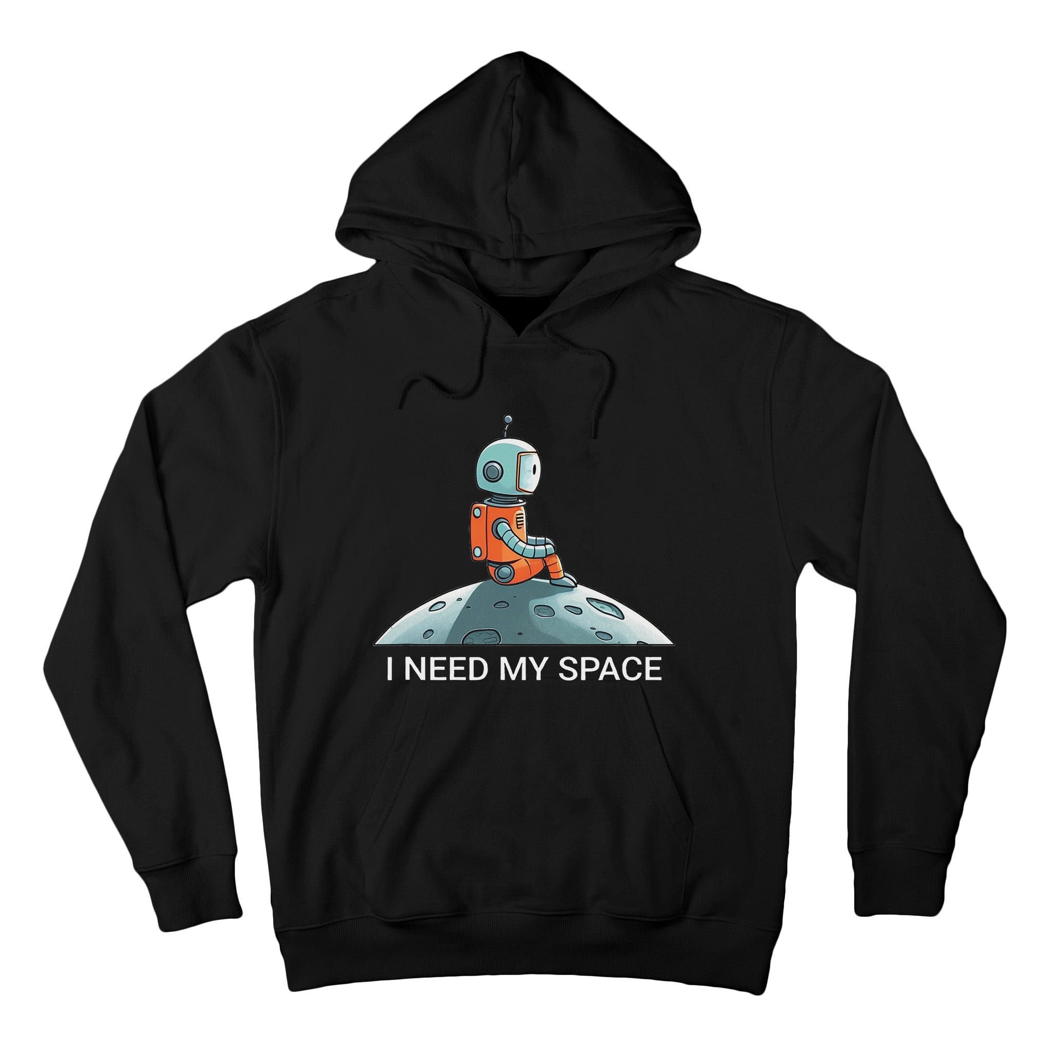 I Need Space Graphic Saying Tall Hoodie