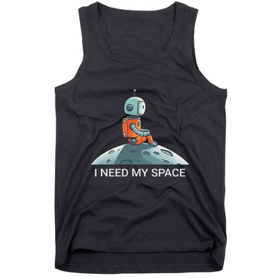 I Need Space Graphic Saying Tank Top