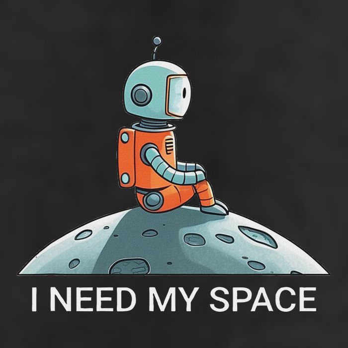 I Need Space Graphic Saying Golf Towel