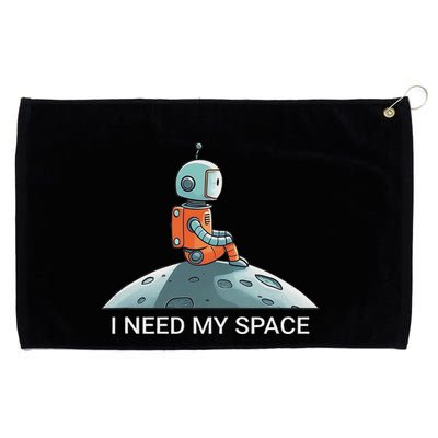 I Need Space Graphic Saying Grommeted Golf Towel