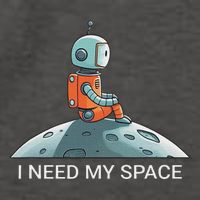 I Need Space Graphic Saying Vector Backpack