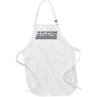 IM Not Speeding IM Qualifying Funny Racing Car Driver Full-Length Apron With Pockets