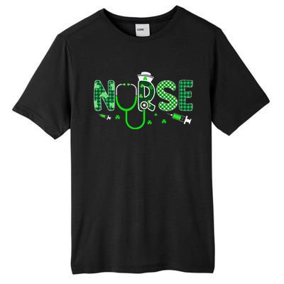 Irish Nurse Stethoscope Scrub St Patricks Day Nurses Women Gift Tall Fusion ChromaSoft Performance T-Shirt