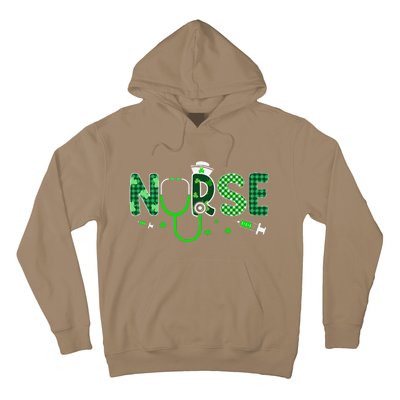 Irish Nurse Stethoscope Scrub St Patricks Day Nurses Women Gift Hoodie