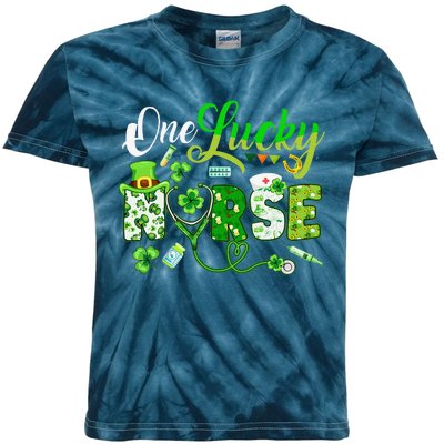 Irish Nurse Stethoscope Scrub St Patricks Day Nurses Women Love Kids Tie-Dye T-Shirt