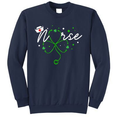 Irish Nurse Stethoscope Scrub St Patricks Day Nurses Sweatshirt