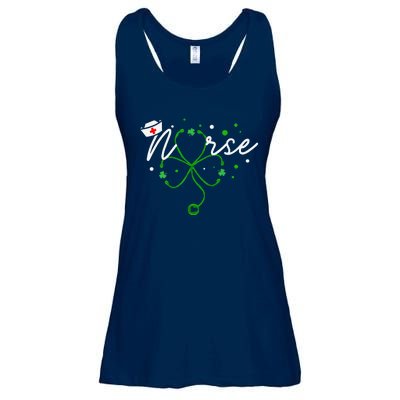 Irish Nurse Stethoscope Scrub St Patricks Day Nurses Ladies Essential Flowy Tank