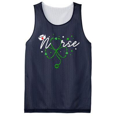 Irish Nurse Stethoscope Scrub St Patricks Day Nurses Mesh Reversible Basketball Jersey Tank