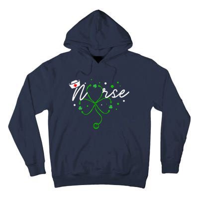 Irish Nurse Stethoscope Scrub St Patricks Day Nurses Tall Hoodie