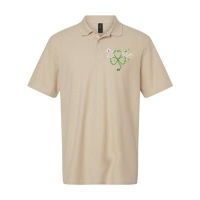 Irish Nurse Stethoscope Scrub St Patricks Day Nurses Softstyle Adult Sport Polo