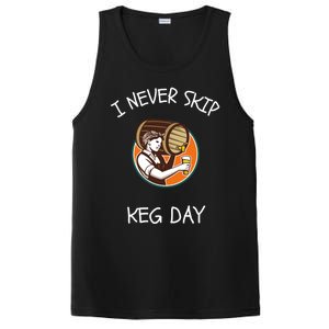 I Never Skip Keg Day Great Gift Funny Beer Ing Joke Gift PosiCharge Competitor Tank