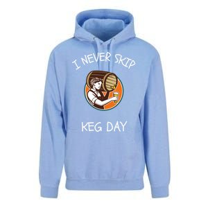 I Never Skip Keg Day Great Gift Funny Beer Ing Joke Gift Unisex Surf Hoodie