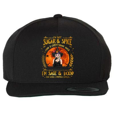 I'm Not Sugar And Spice And Everything Nice I'm Sage Hood Wool Snapback Cap