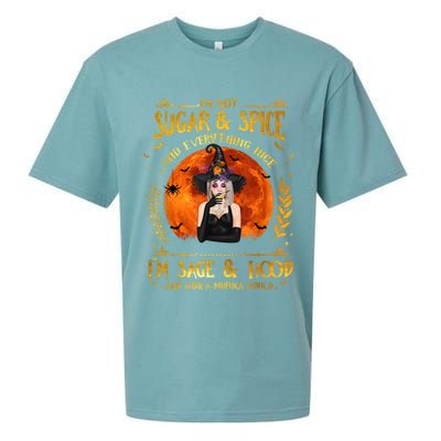 I'm Not Sugar And Spice And Everything Nice I'm Sage Hood Sueded Cloud Jersey T-Shirt