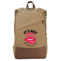 ItS Not Smut ItS Cliterature Graphic Cotton Canvas Backpack