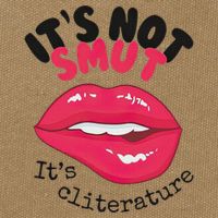 ItS Not Smut ItS Cliterature Graphic Cotton Canvas Backpack