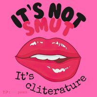 ItS Not Smut ItS Cliterature Graphic Stripe Pom Pom Beanie