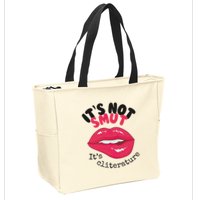 ItS Not Smut ItS Cliterature Graphic Zip Tote Bag