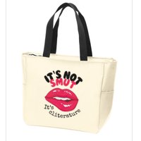 ItS Not Smut ItS Cliterature Graphic Zip Tote Bag