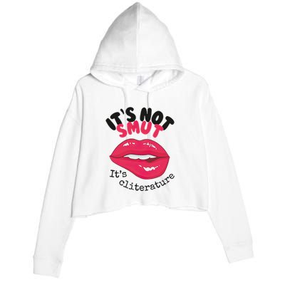 ItS Not Smut ItS Cliterature Graphic Crop Fleece Hoodie
