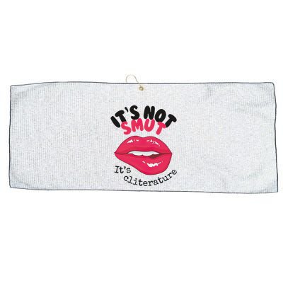 ItS Not Smut ItS Cliterature Graphic Large Microfiber Waffle Golf Towel
